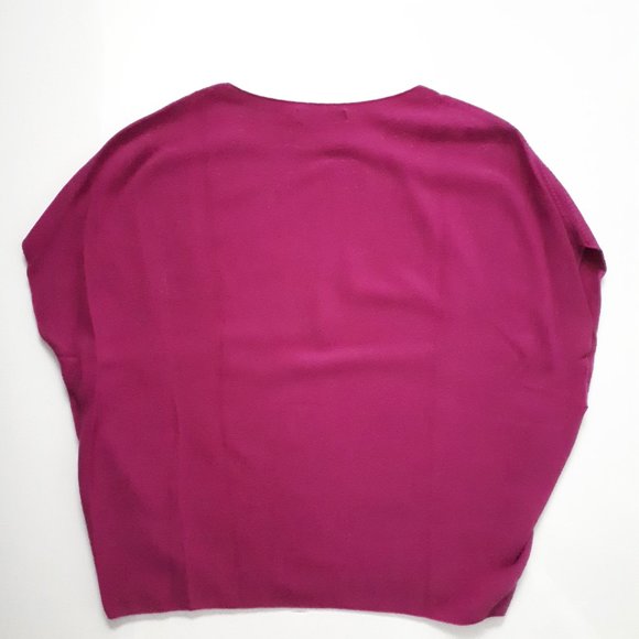 Uniqlo Magenta Cotton Knit Top - Picture 2 of 4